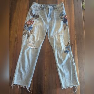 Abercrombie & Fitch Blue Straight Leg Jeans